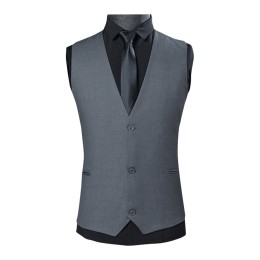 WC017 Order business slim suit vest  Gray men's suit vest  Vest factory WC017 Order business slim suit vest  Gray men's suit vest  Vest factory